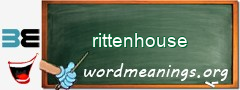 WordMeaning blackboard for rittenhouse